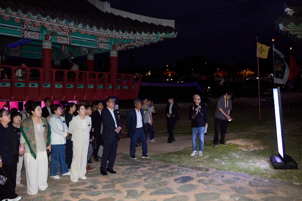 통영시, 18일 개막 ‘2026 국가유산 미디어아트 통영’야간 전 구간 사전 점검 완료 공식 보도사진