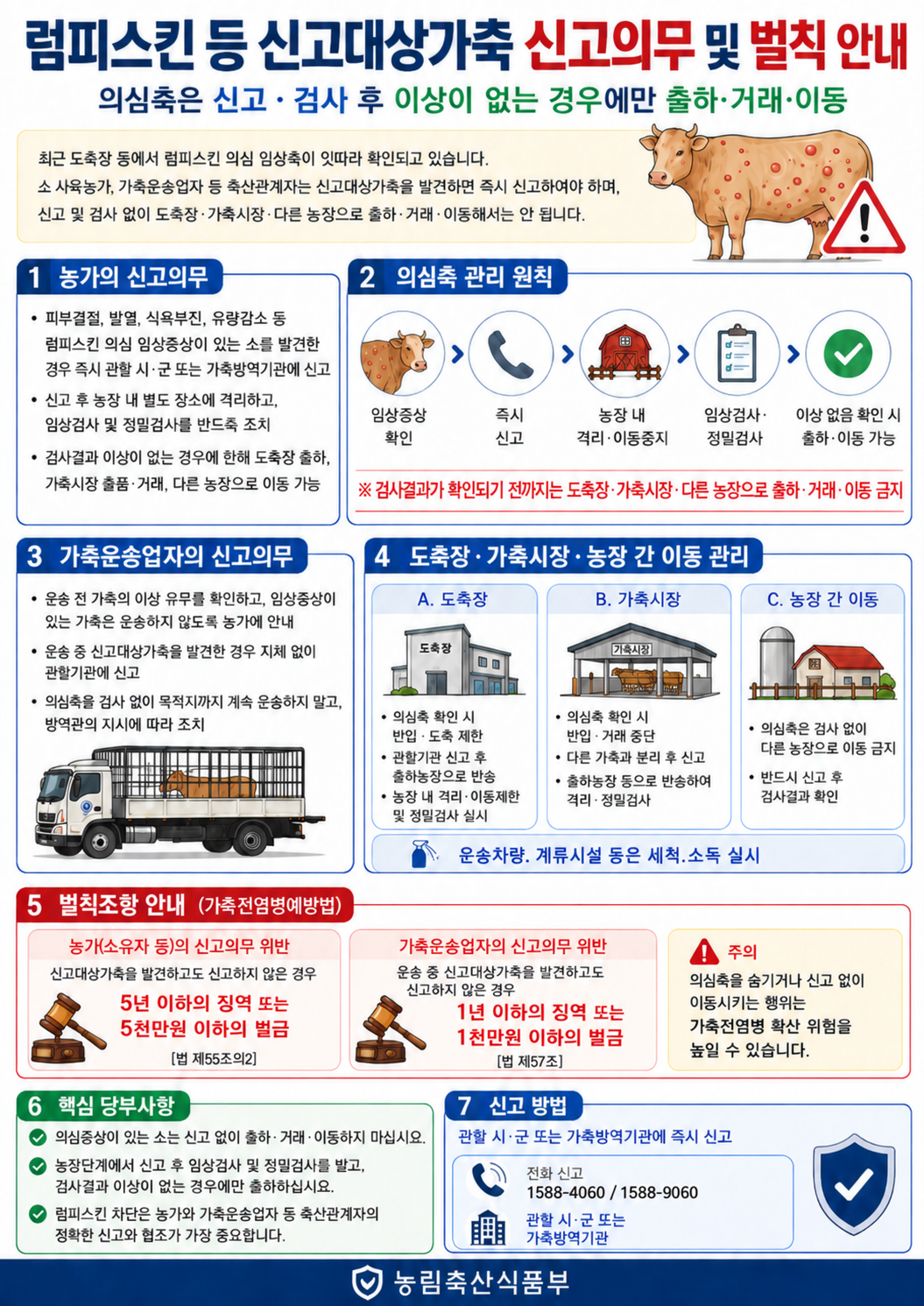 럼피스킨 방역관리 개선방안 알림 공식 첨부문서 이미지