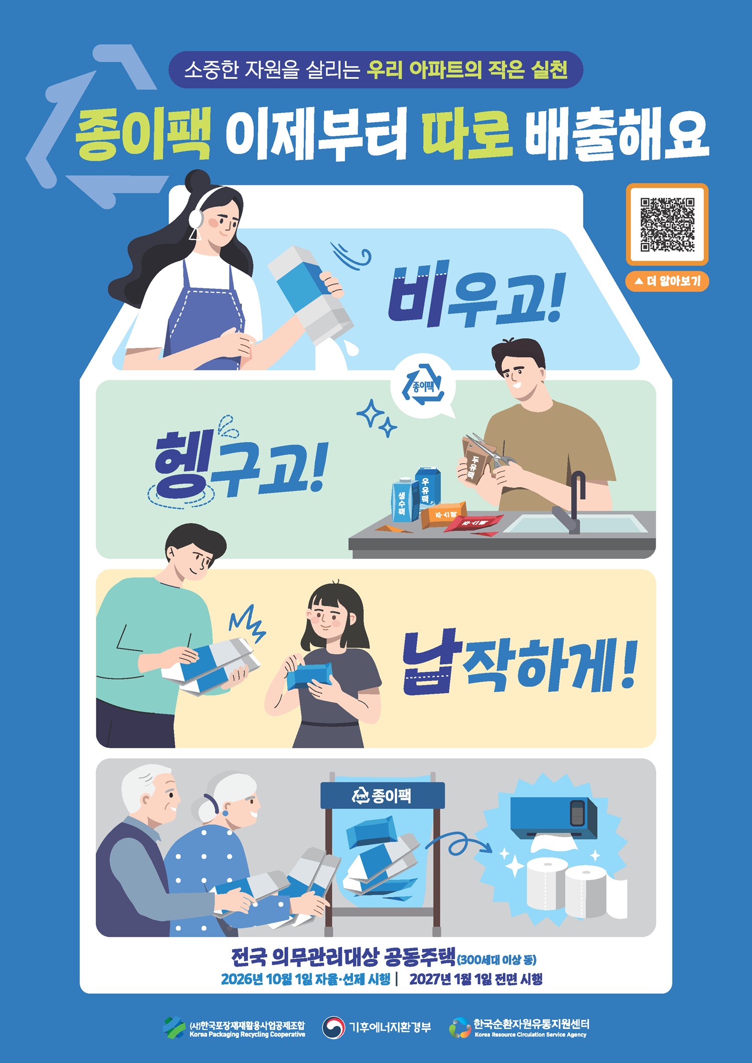 창원특례시, 「종이팩 1·2·3 !」 분리배출 참여 이벤트 실시(자원순환과) (1) 종이팩 별도 분리배출 포스터