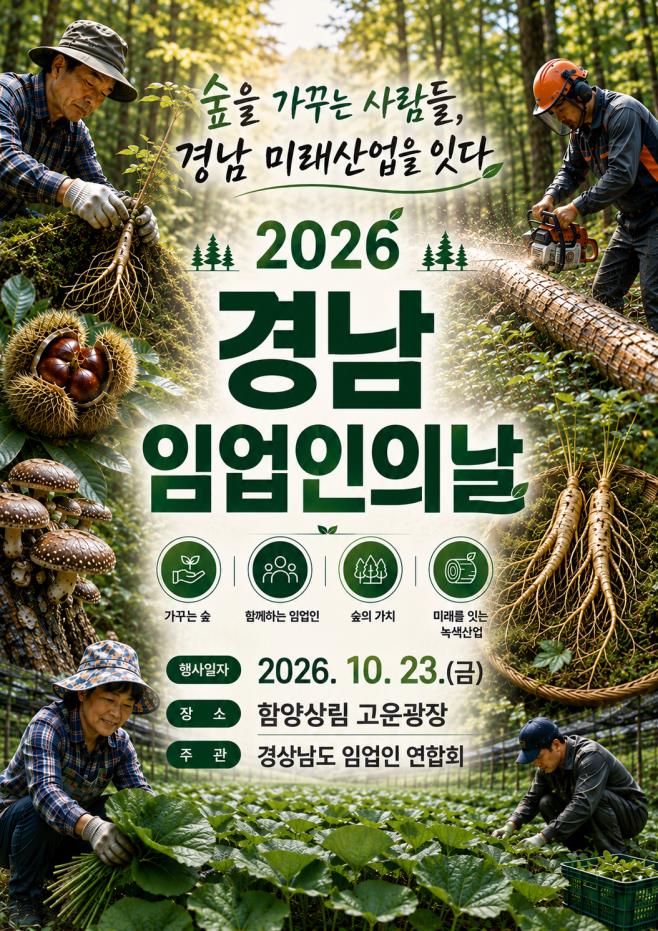 경남 임업인의 날 행사 포스터